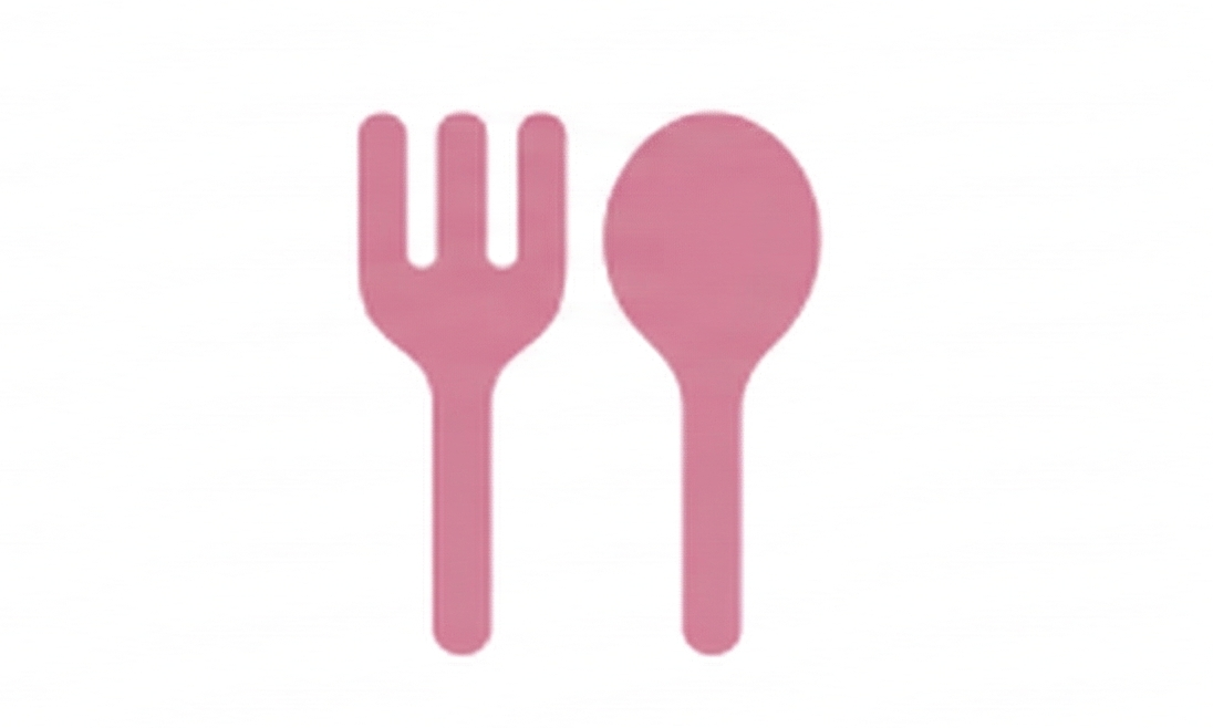 フォークとスプーンのアイコン